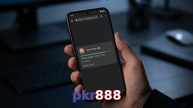 Main screen of Pkr888 apk page for PK players