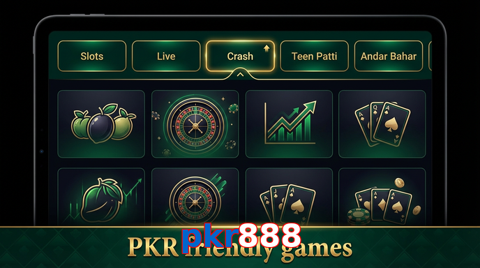 Game list for Pkr888 games section